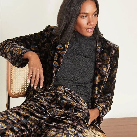 VERONICA BEARD Long And Lean Velvet Dickey Blazer - Picture 9 of 9